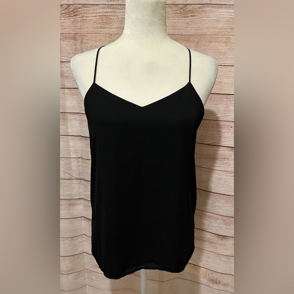 Express Barcelona Reversible Cami S Black Gray V-Neck Racerback Tank Top - Picture 4 of 8